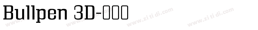Bullpen 3D字体转换